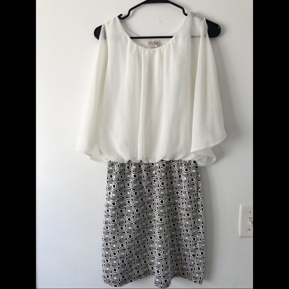 White & Black Dress